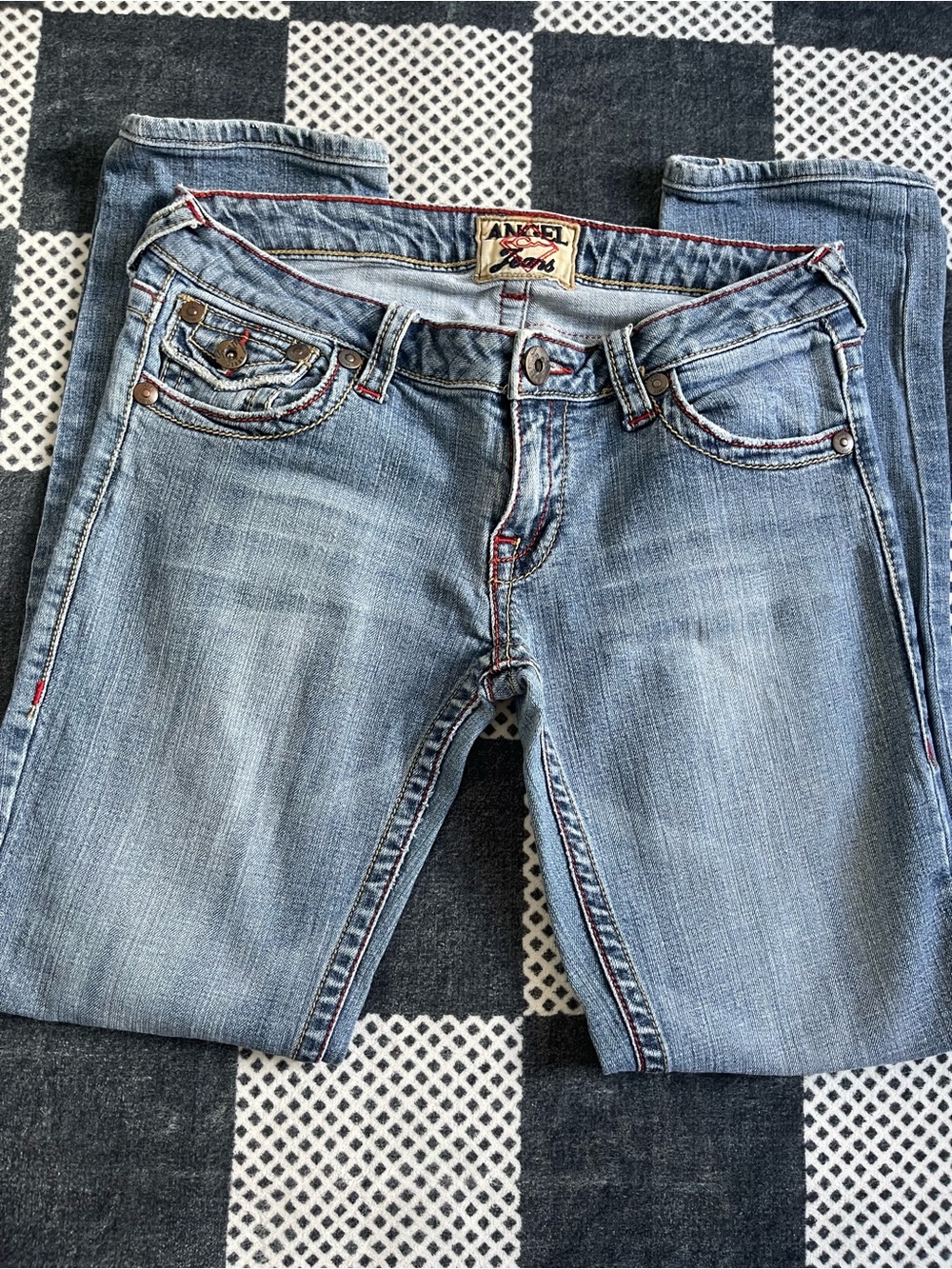 Angel Jeans Light wash skinny jeans Size 9 Y2K